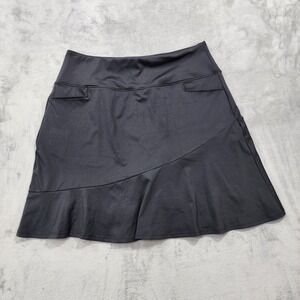 Gradual Skort Womens XL Black Athletic Stretch Lined Pockets Running Gym Tennis